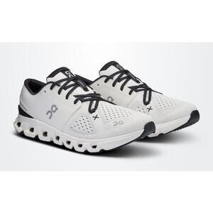 New Mens On Cloud X 4 Running Shoes Ivory/Black Size 9/EU 42.5